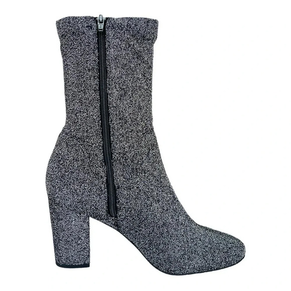 Kenneth Cole Alyssa Metallic Pewter Shimmer Womens Bootie Size 10M - Picture 3 of 9